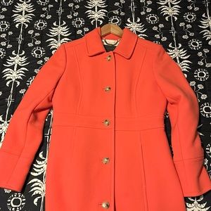 J Crew Lady Day Coat Double Cloth Wool 8